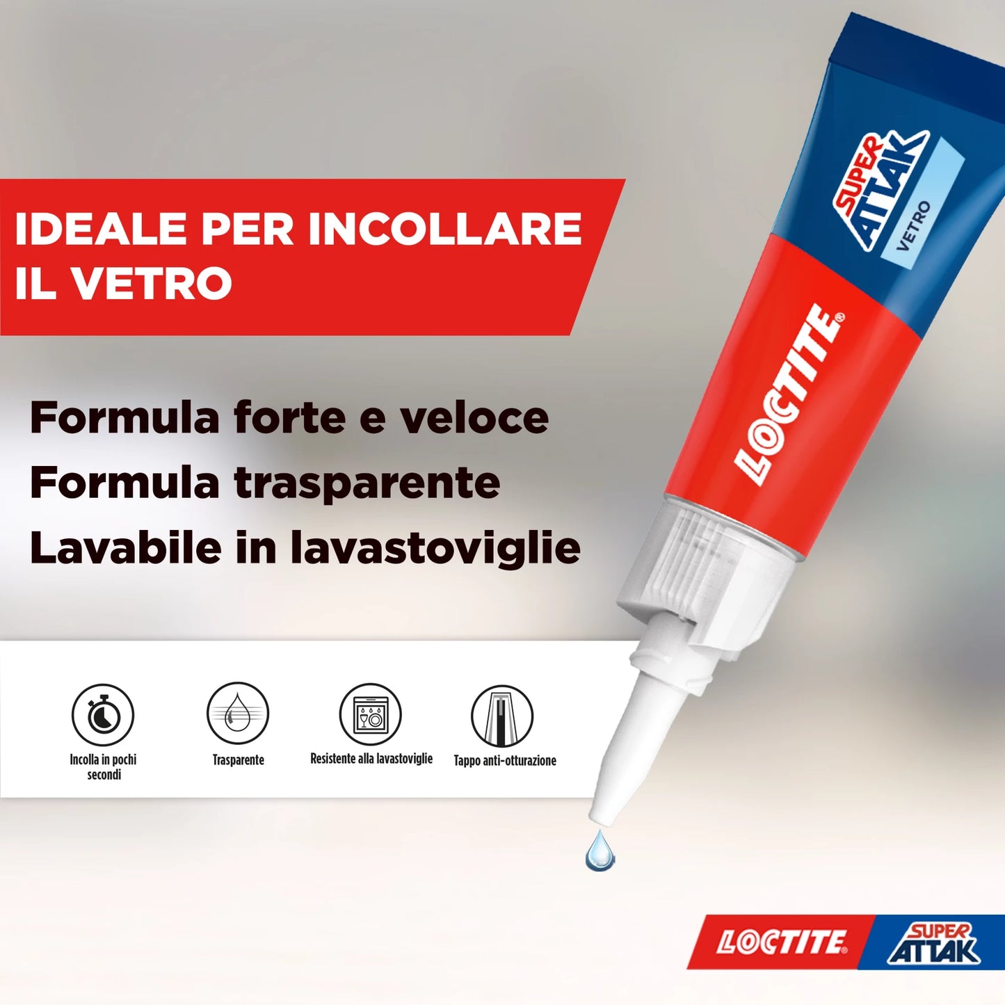 HENKEL COLLA SUPER ATTAK VETRO gr. 3