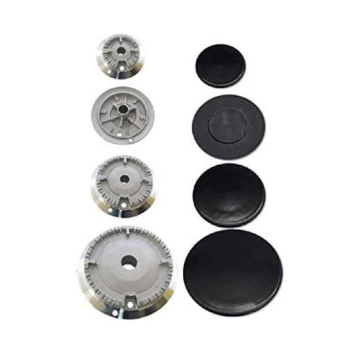 SERIE BRUCIATORI DOPPIO FORO + PIATTELLI SPARTIFIAMMA TIPO NARDI ADATTABILE PER PIANI COTTURA HOTPOINT ARISTON