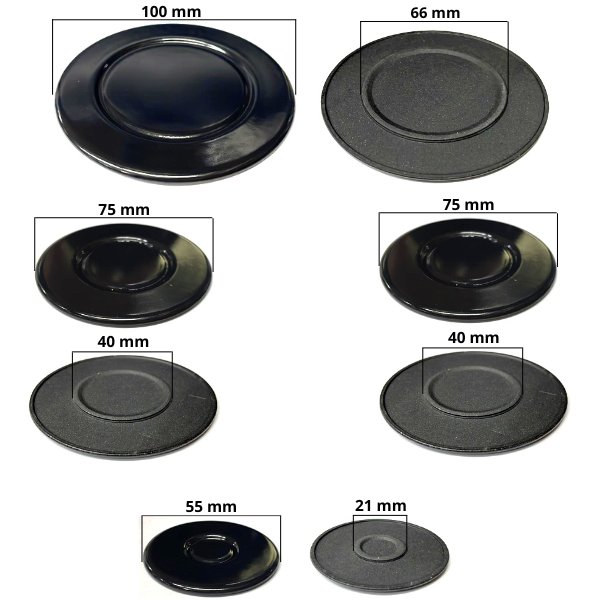 KIT PIATTELLI ADATTABILE PER PIANI COTTURA NARDI- ARISTON - INDESIT - DE LONGHI - BOSCH