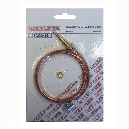 TERMOCOPPIA 100 CM 27CG0466 ADATTABILE PER CUCINE - PIANI COTTURA TECNOGAS - ZANUSSI - INDESIT - ARISTON - WHIRLPOOL - SMEG