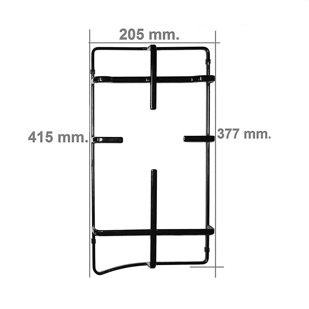 GRIGLIA SMALTATA NERA DESTRA 37/41,5x20,5CM ORIGINALE PER PIANI COTTURA HOTPOINT ARISTON