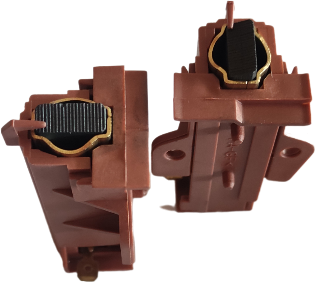 COPPIA SPAZZOLE CARBONCINI PER MOTORE SOLE ADATTABILI PER LAVATRICI HOTPOINT ARISTON -INDESIT - CANDY - REX - BOSCH