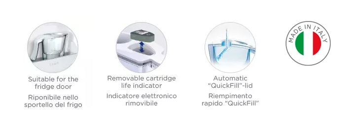 LAICA CARAFFA FILTRANTE STREAM LINE J31AF01 CON INDICATORE ELETTRONICO RIMOVIBILE