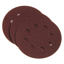 POGGI SET 10PZ. DISCHI ABRASIVI CON VELCRO E FORI Ø mm.125-grana 120