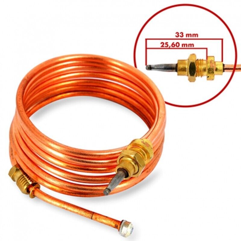 TERMOCOPPIA 120CM WC259 ADATTABILE PER CUCINE - PIANI COTTURA REX - ZANUSSI - ELECTROLUX - CASTOR