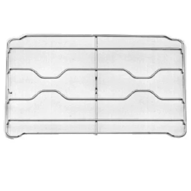 GRIGLIA IN FILO CROMATA A 2 FUOCHI 410 X 264 mm ADATTABILE A CUCINE ELBA - DE LONGHI