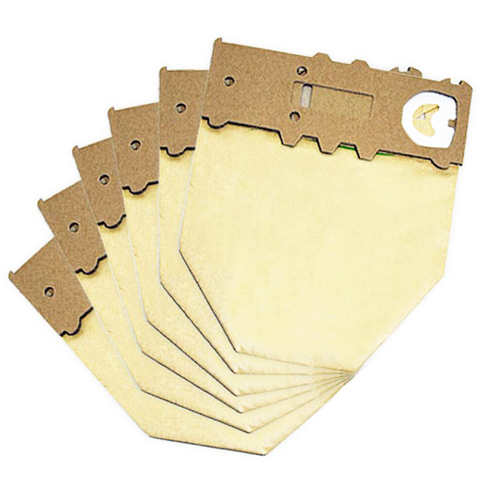 CONFEZIONE 6 SACCHETTI IN CARTA COMPATIBILE PER VORWERK FOLLETTO ADATTABILE PER VK130 VK131