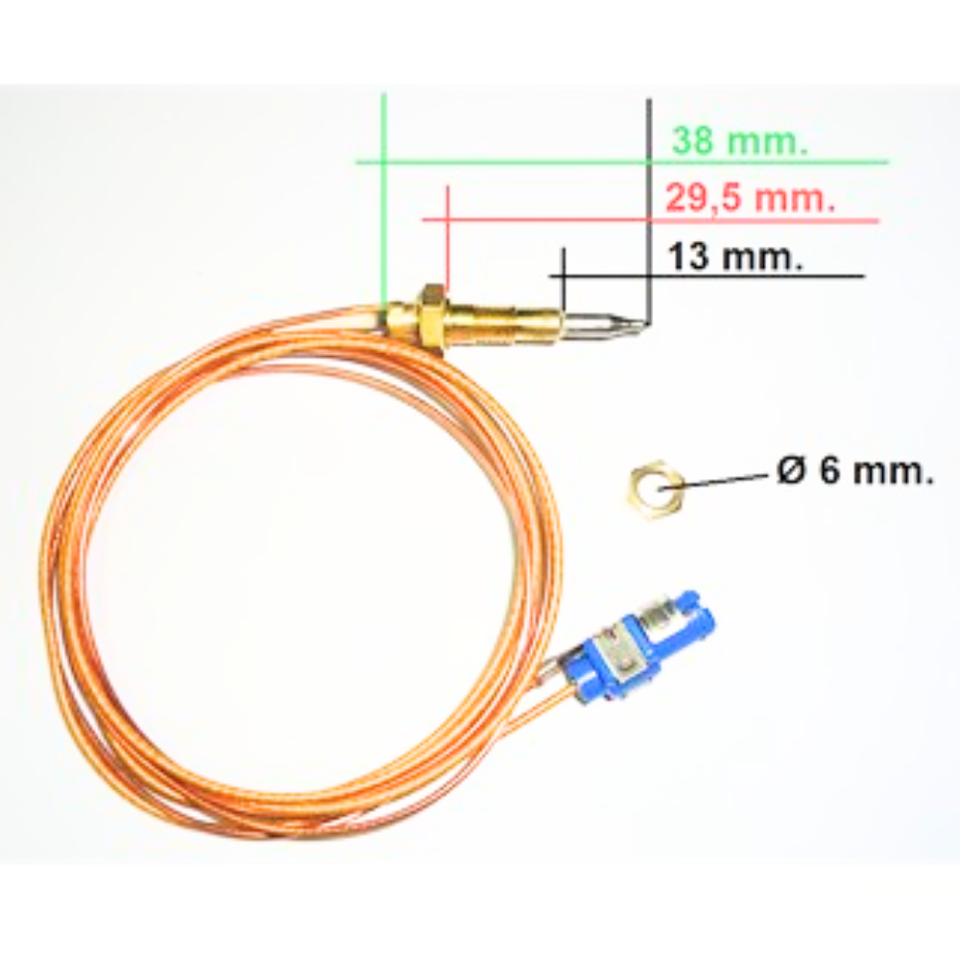 TERMOCOPPIA 60 CM H4782 ADATTABILE PER CUCINE - PIANI COTTURA TECNOGAS - ZANUSSI - INDESIT - ARISTON - WHIRLPOOL - SMEG