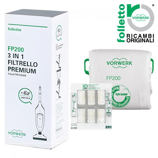 Sacchetti Originali Vorwerk Per Folletto VK200 VK220s Con Dovina