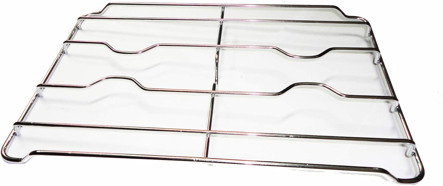 GRIGLIA IN FILO CROMATA A 2 FUOCHI 410 X 264 mm ADATTABILE A CUCINE ELBA - DE LONGHI