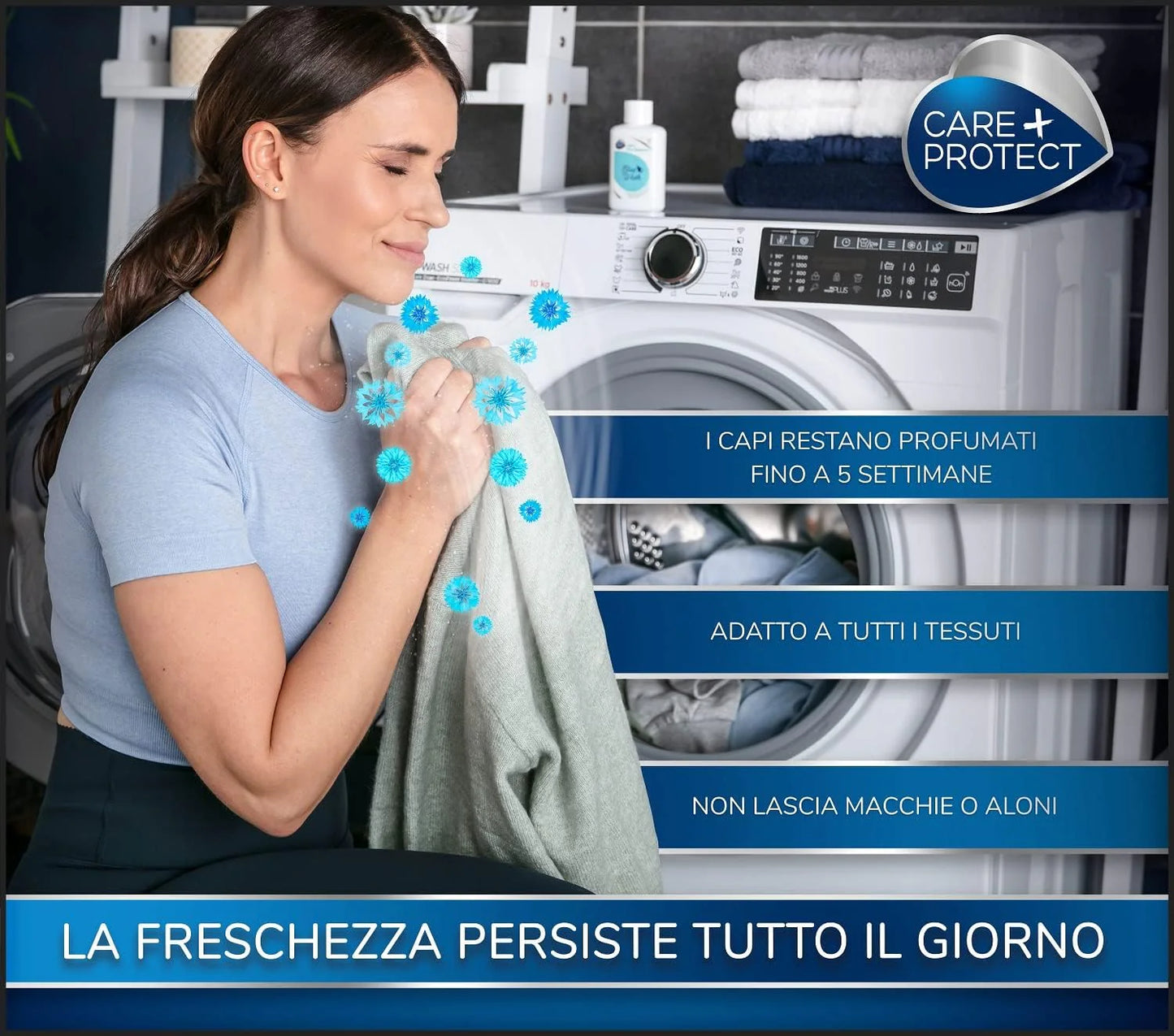 PROFUMO CONCENTRATO PER BUCATO "CLEAN WASH" CARE + PROTECT