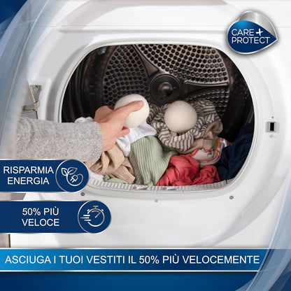 SFERE DI LANA PROFUMATE PER ASCIUGATRICE CARE + PROTECT