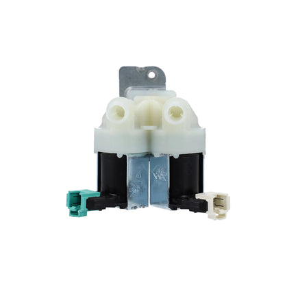 ELETTROVALVOLA 2 VIE 180° USCITA 12+12mm ATTACCO CON MORSETTIERA ORIGINALE LAVATRICE WHIRLPOOL - IGNIS - BAUKNECHT - ARISTON