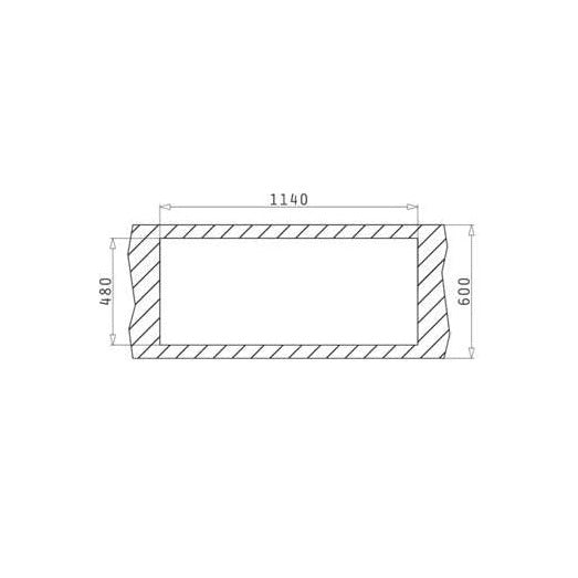 PYRAMIS LAVELLO DA INCASSO 116X50 IN ACCIAIO INOX 2 VASCHE A SINISTRA