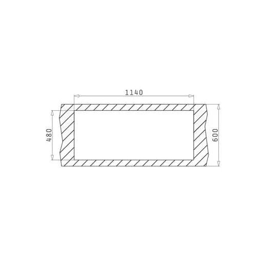 PYRAMIS LAVELLO DA INCASSO 116X50 IN ACCIAIO INOX 2 VASCHE A DESTRA