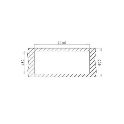 PYRAMIS LAVELLO DA INCASSO 116X50 IN ACCIAIO INOX 2 VASCHE A DESTRA