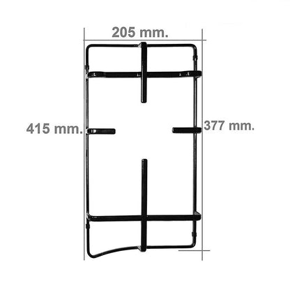 GRIGLIA SMALTATA NERA DESTRA 37/41,5x20,5CM ORIGINALE PER PIANI COTTURA HOTPOINT ARISTON