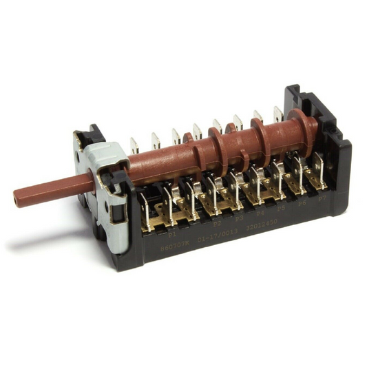 COMMUTATORE FORNO 39CU611 5+0 POSIZIONI 9+9 CONTATTI ADATTABILE FORNI VESTEL - BOMPANI