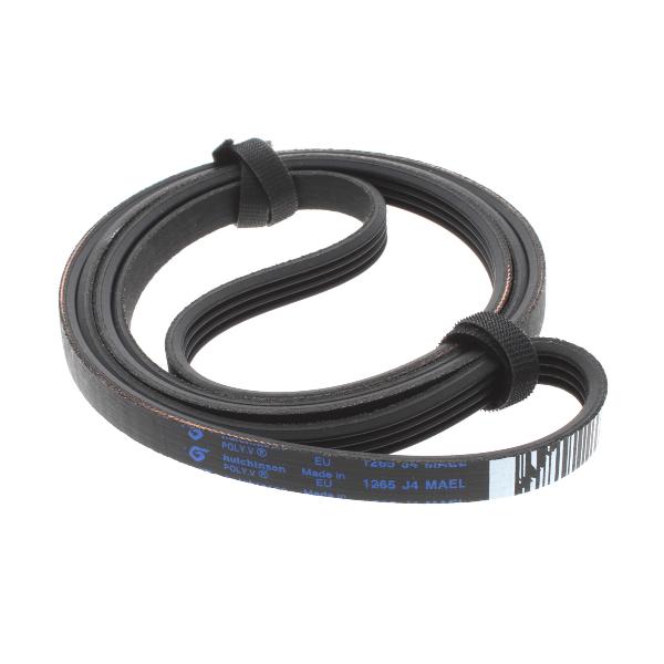 CINGHIA ELASTICA J4 1265 ORIGINALE PER MOTORE LAVATRICE INDESIT - HOTPOINT ARISTON - WHIRLPOOL