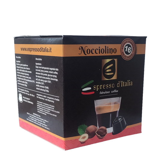 BOX DA 16 CAPSULE ESPRESSO D'ITALIA "NOCCIOLINO" COMPATIBILI DOLCE GUSTO