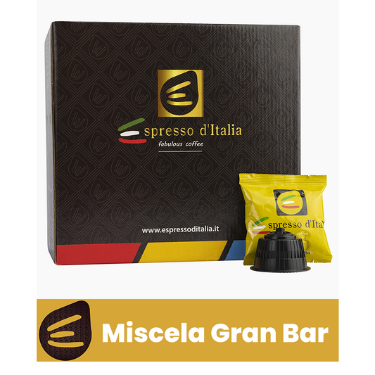 BOX DA 40 CAPSULE ESPRESSO D'ITALIA MISCELA GRAN BAR COMPATIBILI DOLCE GUSTO