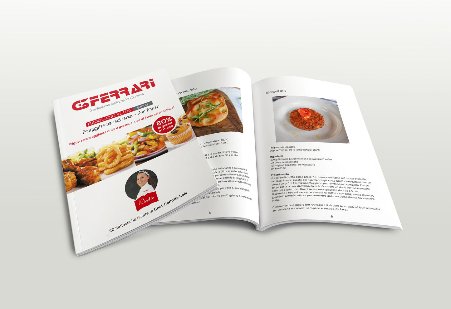 FRIGGITRICE AD ARIA 6,5LT. "FRIGGISANO VISUAL" G3FERRARI