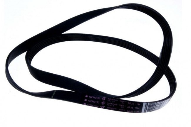 CINGHIA ELASTICA 1184PJE6 ADATTABILE PER MOTORE LAVATRICE REX - ELECTROLUX - AEG