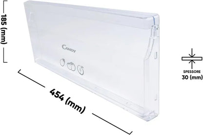 FRONTALE CASSETTO VERDURA 49035136 ORIGINALE PER FRIGORIFERO CANDY