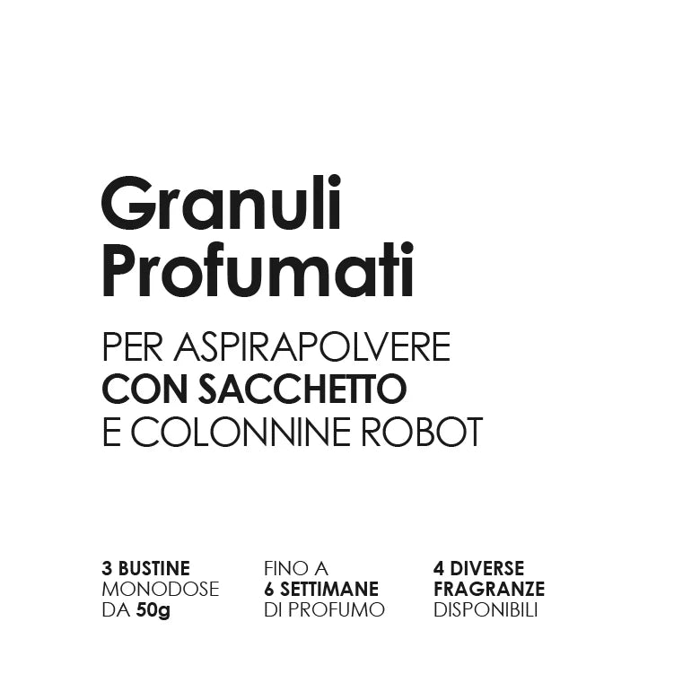 GRANULI PROFUMATI CLASSIC ARIA DI PRIMAVERA PER ASPIRAPOLVERE CON SACCO