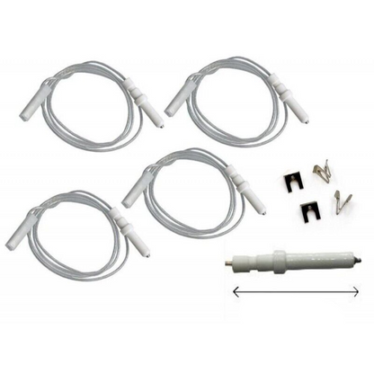 KIT 4PZ CANDELETTA ACCENSIONE ELETTRONICA 34101001 ADATTABILE PER CUCINA E PIANO COTTURA INDESIT - ARISTON
