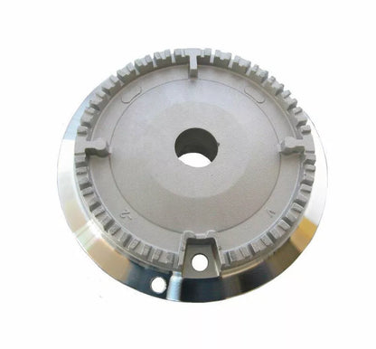 SERIE BRUCIATORI DOPPIO FORO + PIATTELLI SPARTIFIAMMA TIPO NARDI ADATTABILE PER PIANI COTTURA HOTPOINT ARISTON