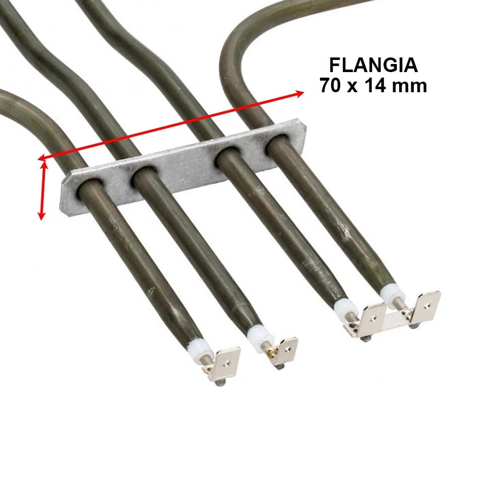 RESISTENZA DOPPIA  BASE FORNO 256005010 1500W ADATTABILE PER FORNI REX - ZANUSSI - ELECTROLUX - AEG
