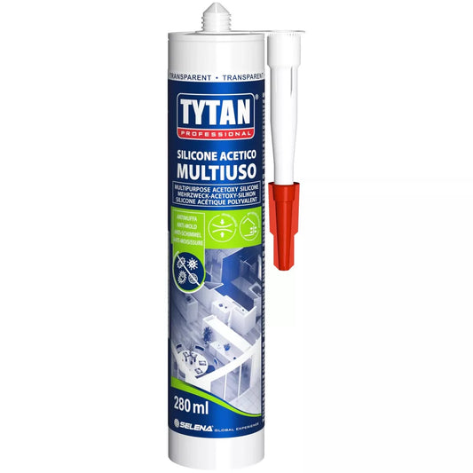 TYTAN SILICONE ACETICO UNIVERSALE TRASPARENTE 280 ML