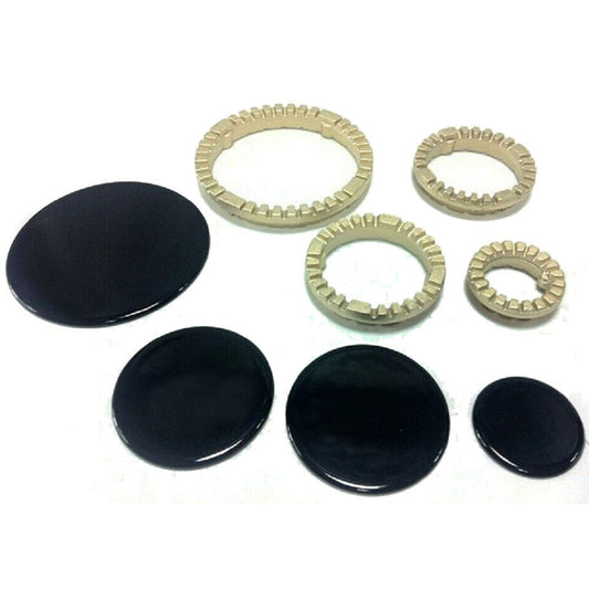KIT ANELLI SPARTIFIAMMA + PIATTELLI SS0228 ADATTABILE A CUCINE E PIANI COTTURA INDESIT - ARISTON